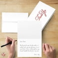 thumbnail image 6 of Business Thank You Cards, Nice Elegant Red Embossed, Half Fold White Blank Greetings, Gift & Presents | Holiday, Baby & Bridal Shower, Wedding, Graduation, | Set of 25 Cards & 25 Envelopes, 6 of 10