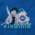 thumbnail image 2 of Betty Boop Virginia State Map Outline Women Plus Size Sweatshirt Brisco Brands 3X, 2 of 5