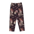 thumbnail image 4 of Naloa Romantic Paris Print Women’s Ultra-Soft Comfy Pajama Lounge Pants with Pockets & Drawstring, 4 of 8