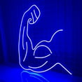 thumbnail image 4 of Handmadetneonsign Muscle Styling Neon Sign, Gym Wall Art Decor, Bar Club Men Play Area Wall Decor, 4 of 5