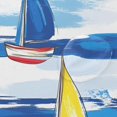 thumbnail image 4 of Yayeee Shower Curtain with Hooks 72"x72" Waterproof Fabric Bathroom Hanging Decor, Orange Sailboats, 4 of 5