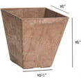 thumbnail image 3 of Root & Vessel Ella Square Planters, Rust, 16", 3 of 5