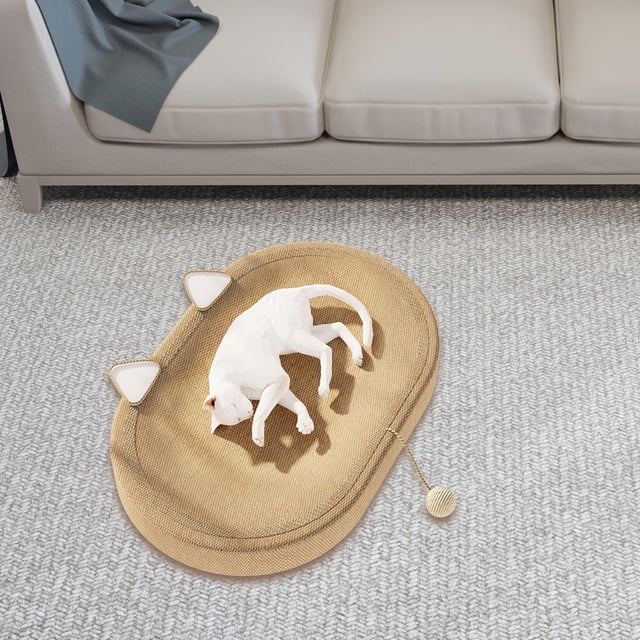 Cama rascadora para gatos, nido para dormir para gatitos, cama multiusos para mascotas, tablero rascador ovalado para pulir las , para gatitos con orejas