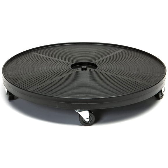 DeVault 24-Inch Plant Dolly with Wheels, Heavy Duty Rolling Plant Caddy, Black, 500 lb Capacity