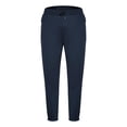 thumbnail image 4 of PNTUTB Men's Casual Solid Color Fleece Warm Elastic Waist Drawstring Loose Comfort Cuff Leg Long Pants with Pockets, 4 of 6