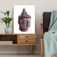 thumbnail image 5 of Colorful Buddha Sculpture Canvas Print，Peaceful Spiritual Wall Art for Living Room Bedroom Yoga, 5 of 8