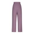 thumbnail image 4 of Bzhegqhd Women's High Waisted Sleep Pants Elastic Waist Comfy Home Wear Pajama Solid Color Loose Fit Lounge Trousers Soft Brushed Fleece Bottoms Cozy Nightwear Stretch, 4 of 8