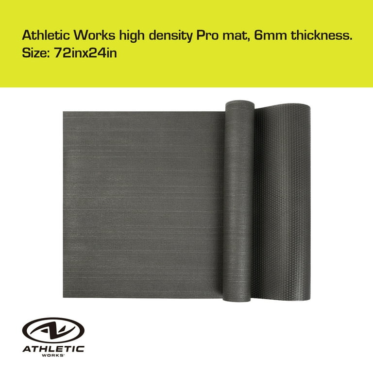 Athletic Works High Density Mat - Ideal for Yoga & Pilates