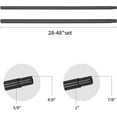 thumbnail image 2 of eTeckram 1" Double Curtain Rod with Trumpet Finials - 28''to 48'', Oil-Rubbed Bronze, 2 of 5