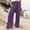 Purple, variant on Odbmxy High Waist Womens Pants Plus Full Wide-Leg Trousers Pants Woman Stretch with Pockets Holiday Purple Loose Palazzo Pants,L