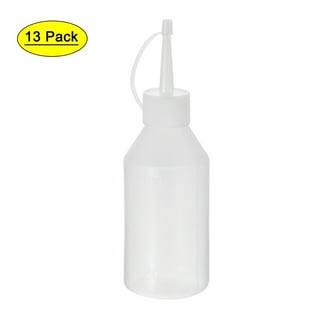 uxcell Plastic Machine Oil Water Squeeze Bottles 100mL 2 Pcs White