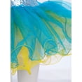 thumbnail image 5 of TSSOE Kids Girls Sequin Ballerina Skirted Leotard Swan Lake Ballet Dance Tutu Princess Dress with Hair Clip Cuffs Set Blue 11-12, 5 of 7