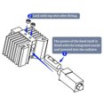 thumbnail image 4 of Extruder Hot End Kit, Metal Silicone Material 3D Printer Detachable Hotend Nozzle Set For Bambu  X1 P1P X1 Carbon, 4 of 8