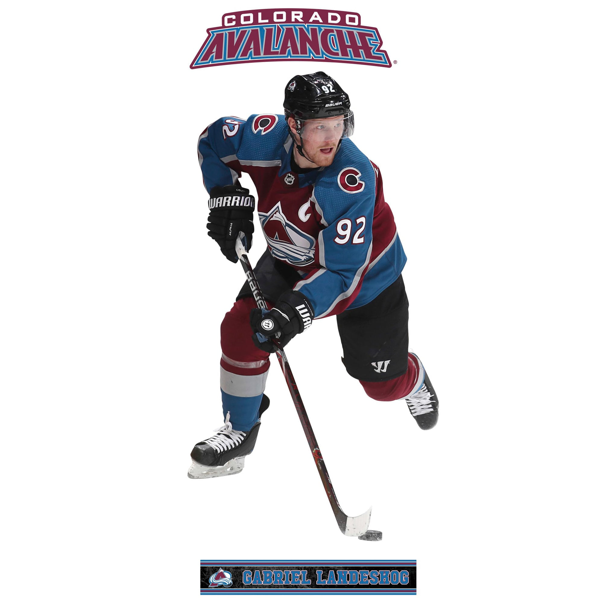 SUPPORT YOUR TEAM 12" x 3" NHL® Hockey Colorado Avalanche Bumper Sticker 