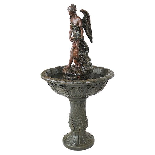 Design Toscano Angel Resin Heavenly Moments Sculptural Fountain by Design Toscano