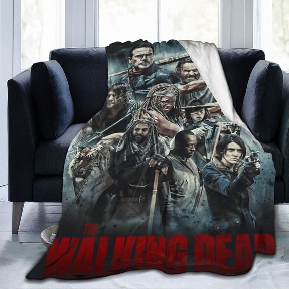 The Apocalyptic Walking Horror Drama Dead Throw Blanket 50"X40" Soft Flannel Lightweight Plush Quilt Suitable For Sofa,Living Room,Bedroom