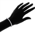 thumbnail image 3 of 2X Zirconia Cúbica 1 Tenis Cadena Pulsera Hombres Y Mujeres Joyas Latón / Cobre Material Broche Pulsera Enlace Joyas Plata, 3 of 5