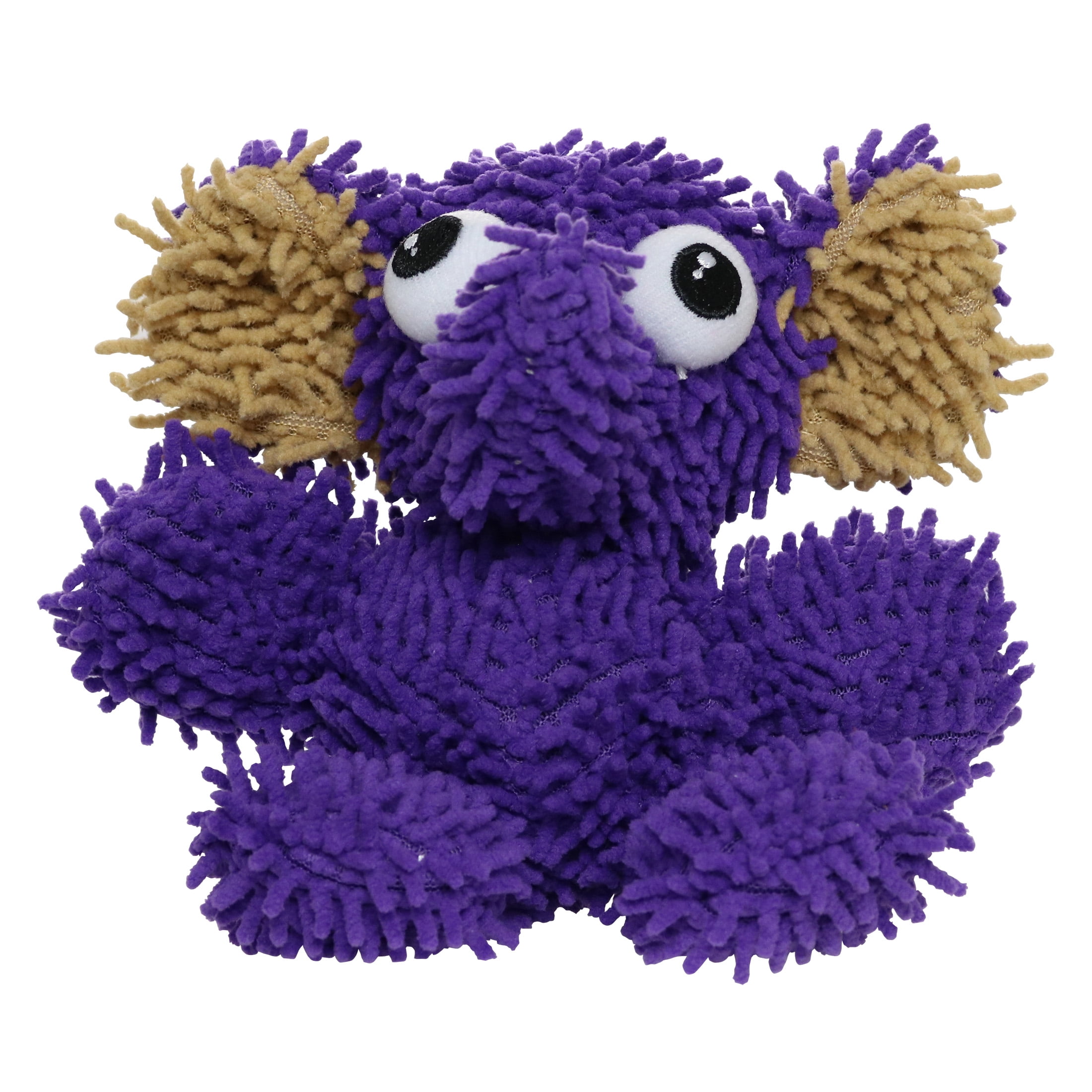 Mighty Jr MicroBall Elephant, Monster and Pig Durable Plush Squeaky Dog Toy, 3 Pack