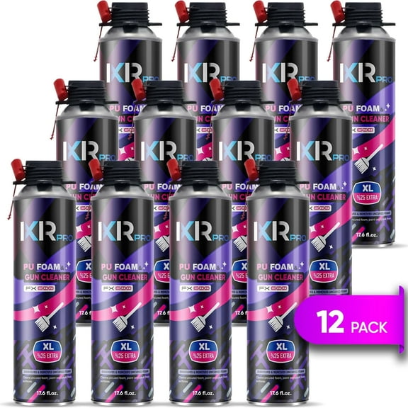 IXIRPRO Foam Gun Cleaner, 9.8 oz (Pack of 12) | Polyurethane Foam Cleaner for PU Foam Guns and Cured Foam Removal