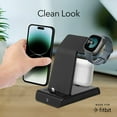 thumbnail image 6 of Wasserstein 3-in-1 Charging Station for iPhone, Airpods and Fitbit - Charge Multiple Apple Devices with This iPhone Charging Station (Black, 1 Pack), 6 of 6