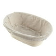 thumbnail image 2 of Cestas de prueba de pan de forma ovalada de ratán con cubierta de tela Tarta de masa madre hecha a mano Molde para hornear de 8 "Tazón para pan Macarena cestas de prueba de pan, 2 of 8