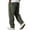 Army Green_04, variant on Mens Casual Corduroy Pants Drawstring Elastic Waist Straight Leg Sweatpants with Pocket Solid Color Outdoor Leisure Winter Trousers Complexion M