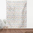 thumbnail image 4 of Ambesonne Spring Fabric by the Yard Upholstery, Scandinavian Meadow Flowers, 5 Yards, White and Multicolor, 4 of 5