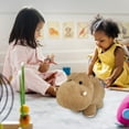 thumbnail image 5 of Standing Hippo Toy Set Adorable Soft Stuffed Animal For Teens Adults Home, 5 of 6