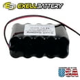 thumbnail image 4 of 2pc Exell 12V 1000mAh (10xAA) NiCd Battery Pack w/ Wire Leads, 4 of 4
