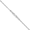 thumbnail image 1 of Leslie's 925 Sterling Silver Infinity With 1in ext. Anklet; 9 inch; for Adults and Teens; for Women and Men, 1 of 3