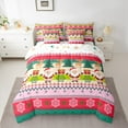 thumbnail image 2 of Manfei Wild Xmas Reindeer 7-Piece Twin Bedding Sets,Merry Christmas Bedding Comforter Set,Cartoon Santa Claus Sheet Sets For Kids,Super Cozy Room Decor Reversible, 2 of 8