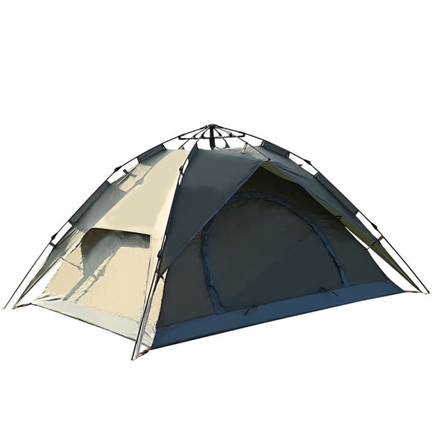Tente Escamotable Extérieure Imperméable pour 3-4 Personnes, Tente Instantanée Double