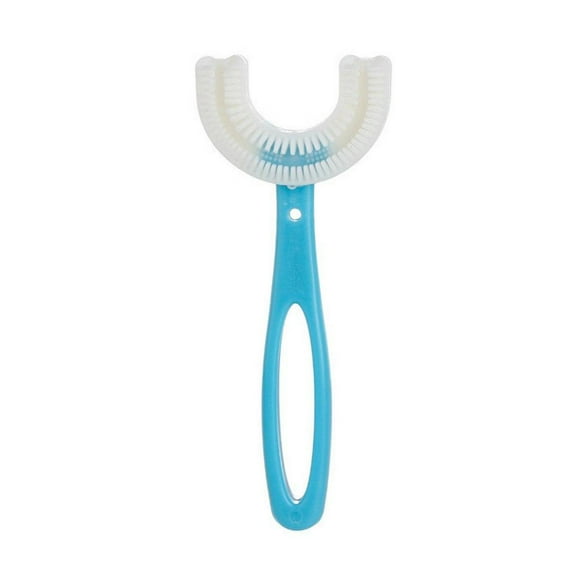 Kids U-Shaped Toothbrush ,Food Grade Soft Silicone Brush Head, 360 Degrees Oral Teeth Cleaning Design for Toddlers and Children