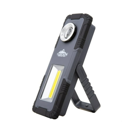 Cascade Mountain Tech 250 Lumens LED Multi-Use Camp Light  Three Positioning Features - Black