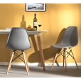 thumbnail image 2 of Bold Tones Mid-Century Modern DSW Shell Dining Chair, Gray (Set of 1), 2 of 2