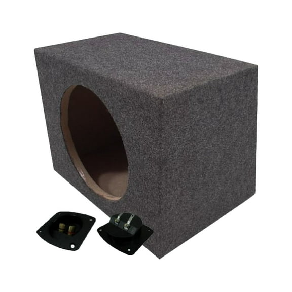 Car Audio Single 15" Sealed Subwoofer Rear Angle Sub Box Enclosure 3/4" MDF Wood