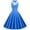 DT-Blue, variant on Women's Halter Neck Swing Dress-Fit & Flare--for Picnic/Retro Event-Pattern