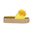 thumbnail image 2 of Sandalia Plataforma Yute Para Mujer Amarillo Con Flor Platonia  MIRANDA-04-AMARILLO, 2 of 5