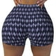 thumbnail image 2 of Fotbe Purple and Blue Squares Shorts Sin Costuras – Shorts Deportivos de Cintura Alta para Mujer, Elásticos para Gimnasio, Yoga, Running o Ciclismo-Medium, 2 of 8