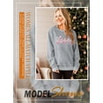 thumbnail image 4 of QAFOPEH Women Love Peach Heart Printed Crew Neck Long Sleeve Sweatshirt, 4 of 7