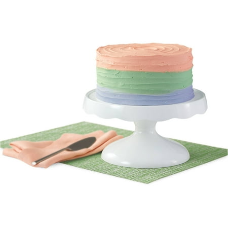 Wilton 2-in-1 Pedestal Cake Stand and Serving Plate, 10-Inch Round