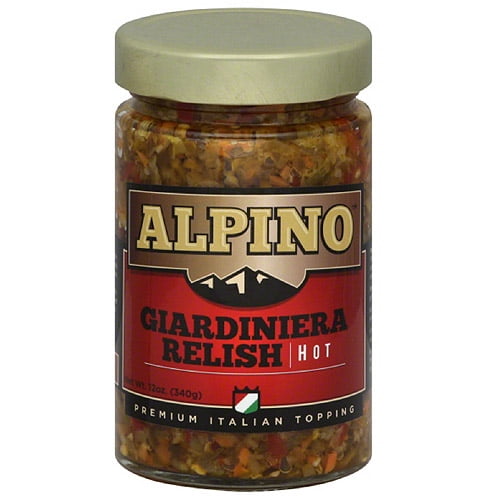 Alpino Hot Giardiniera Relish, 12 oz, (Pack of 6) by Generic