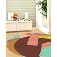 thumbnail image 5 of Teppich Homes Geometric Luxury Under Your feet Contemporary Area Rugs, 5' x 5', Handmade, 5 of 8