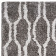 thumbnail image 5 of SAFAVIEH Barcelona Melinda Geometric Shag Area Rug, Silver/Ivory, 5' x 8', 5 of 7