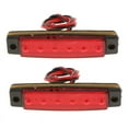thumbnail image 3 of 2pcs 6-LED Red Sealed Turn Brake Stop Tail Light for Truck Trailer RV Boat, 3 of 6