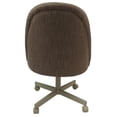 thumbnail image 3 of M-235 Dinette Swivel Metal Caster Chairs - Crackle Glass - Basin Beige - BeIge, 3 of 4