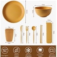thumbnail image 2 of Vajilla Juego Cocina Paja Trigo Plato Tazas Kit 48pcs, 2 of 4