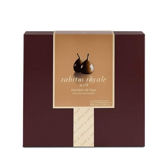 Rabitos Royale – 15 Piece Milk Chocolate Covered Fig Bonbons Gift Box