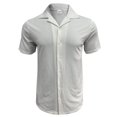 thumbnail image 4 of Clean Golf T-Shirts for Mens Plain Basic Tee Shirts Knitted Stripe Tops Ultra Soft Quick Dry Tunic Blouses Collared Short Sleeve Shirts Front Button Tees Shirts Workout Running Gym Blouse, 4 of 7