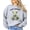 Gray Sweatshirt, variant on Dirty Birdies Sweatshirt for Women Funny Ladies Golf Pullover White Sweatshirt Adult Large